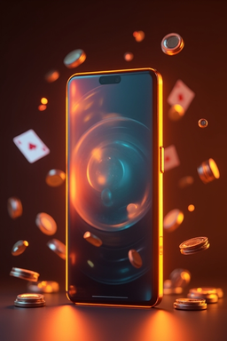 Smartfon z aplikacją Nine Casino