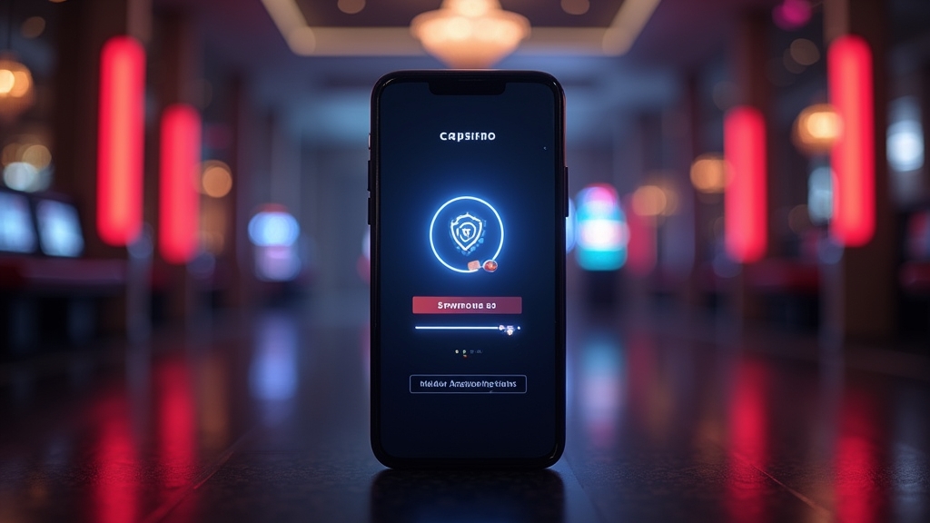 Telefon z ekranem pobierania aplikacji i widocznym postępem instalacji